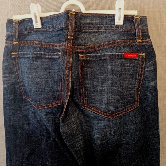 Guess Premium Y2K Low Rise Stretch Bootcut Jeans Womens 27 Blue Denim VTG Skater - Picture 7 of 8